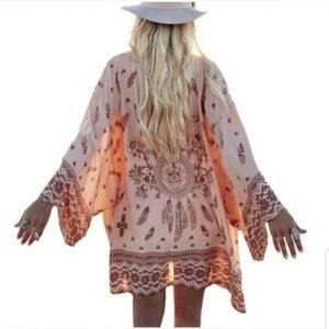 Kimono beach coverup - Southwest Boho Style